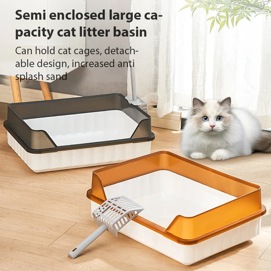 Splash-Proof Cat Litter Box